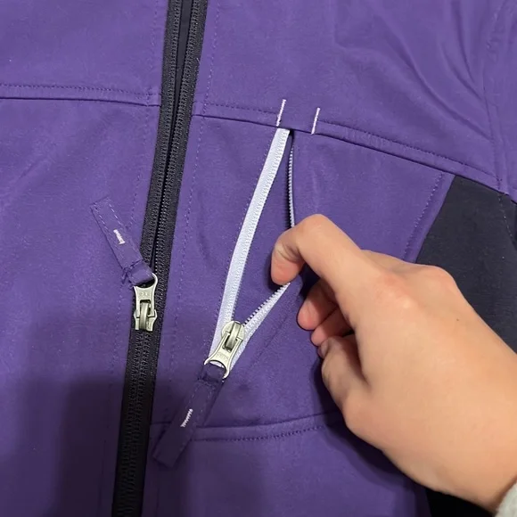 Free Tech Purple Athletic Zip Up Jacket - Picture 4 of 11